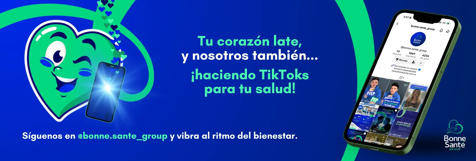 Tu corazón late, y nosotros también... ¡Haciendo tiktok para tu salud! Tu corazón late, y nosotros también... ¡Haciendo tiktok para tu salud!